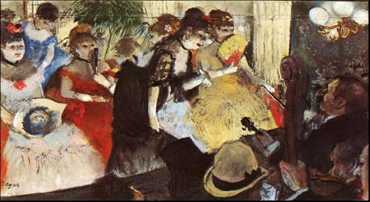 Edgar Degas Cabaret Norge oil painting art